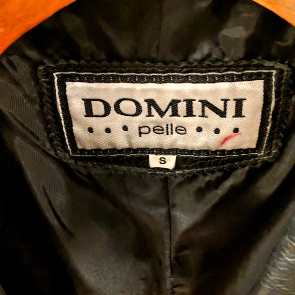 Domini Pellet Genuine Leather Men's black jacket. Size S - Picture 3 of 4
